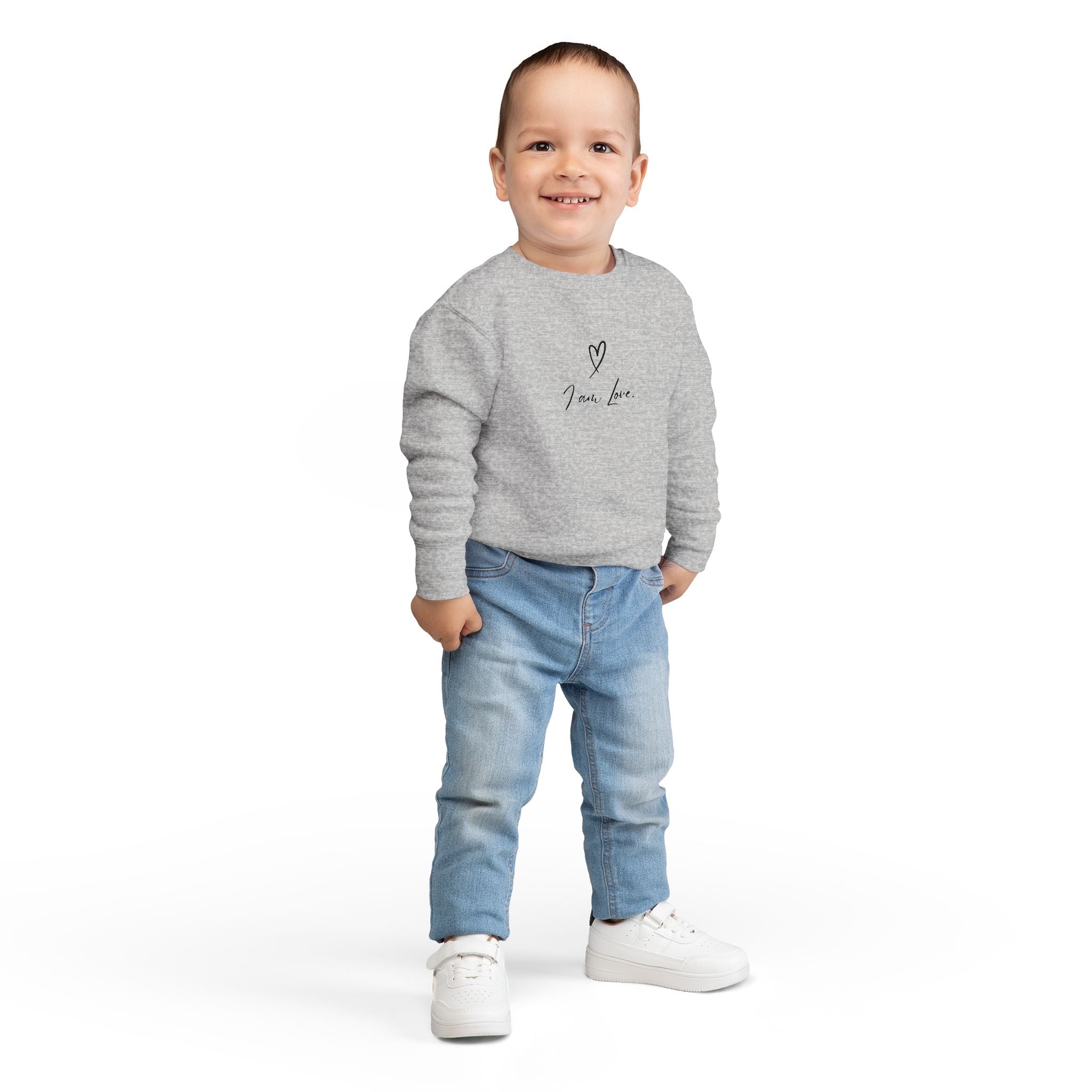 I am. love. Kids Crewneck